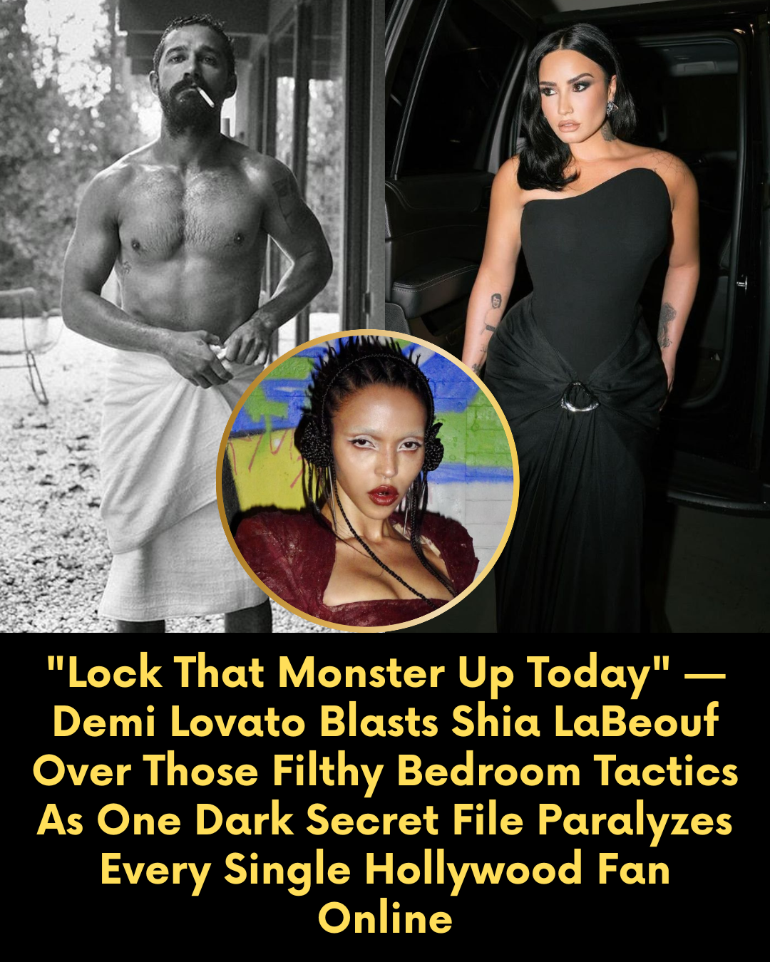 “Lock That Monster Up Today” — Demi Lovato Blasts Shia LaBeouf Over Those Filthy Bedroom Tactics As One Dark Secret File Paralyzes Every Single Hollywood Fan Online